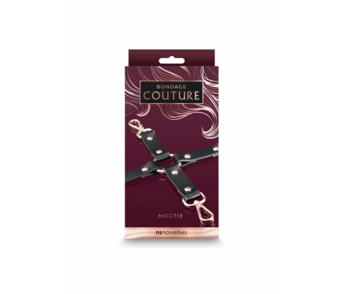 NS Novelties Bondage Couture Hog Tie - Elegant Synthetic Design, Blue