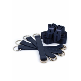 NS Novelties Bondage Couture TieDown Straps Elegant Blue Set