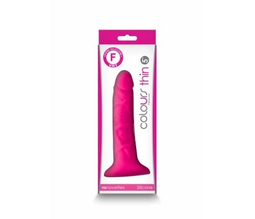 NS Novelties Colours Pleasures Thin 5 Inch Silicone Model, Pink