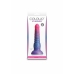 Colours Stacked 6 inch Silicone Model, Tri-Color, Satin Surface