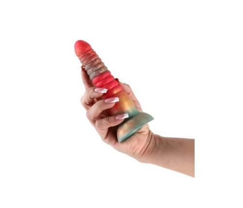 Colours Stacked 6 Inch Silicone Model, Tri-Colored, Satin Surface