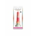 Colours Stacked 6 Inch Silicone Model, Tri-Colored, Satin Surface