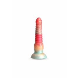 Colours Stacked 6 Inch Silicone Model, Tri-Colored, Satin Surface