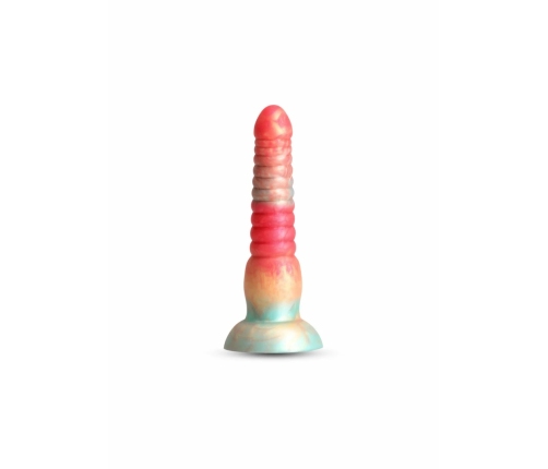 Colours Stacked 6 Inch Silicone Model, Tri-Colored, Satin Surface
