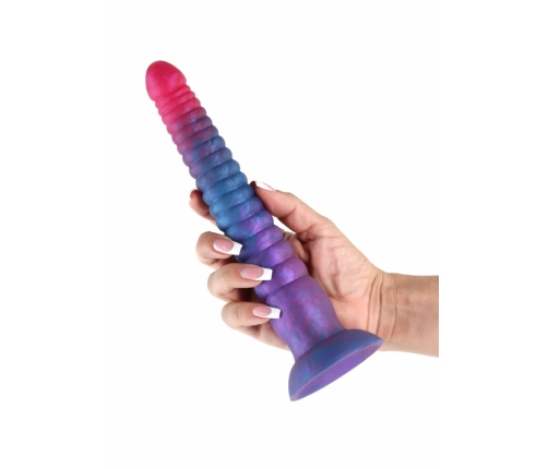 Colours Stacked 9 Inch Silicone Model, Tri-Colored, Satin Finish