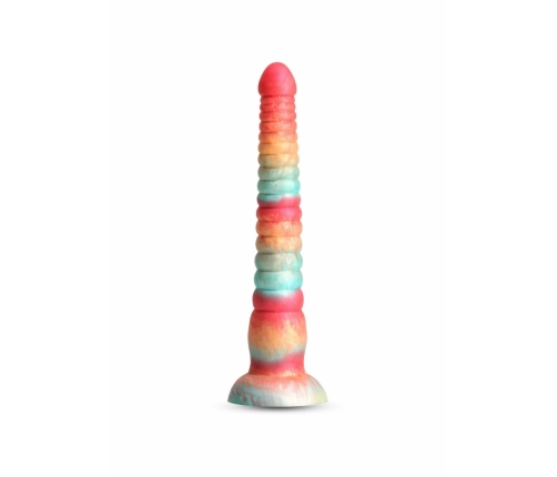 Colours Stacked 9 Inch Silicone Model, Tri-Colored, Satin Finish