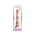 Colours Stacked 9 Inch Silicone Model, Tri-Colored, Satin Finish
