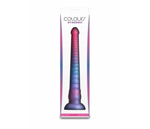Colours Stacked 12 Inch Silicone Model, Tri-Color, Satin Finish