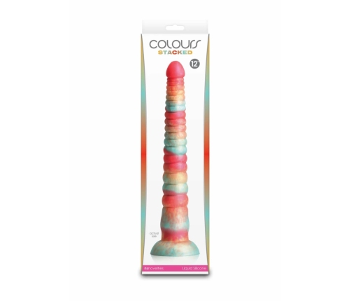 Colours Stacked 12 inch Silicone Model, Tri-Colored, Satin Finish