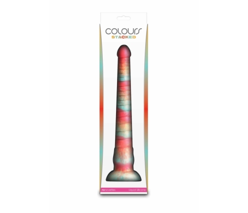 Colours Stacked 12 inch Silicone Model, Tri-Colored, Satin Finish