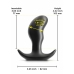 Renegade Bull Small Silicone Plug Flexible Black 7.6 cm