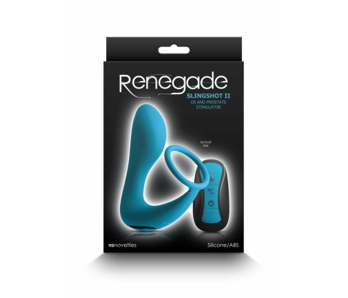 Renegade Slingshot II Silicone Remote Control Intimate Device Black