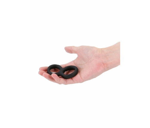 Renegade Twofold Silicone Dual Support Rings Black Universal Size