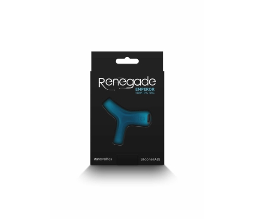 Renegade Emperor Rechargeable Vibrating Silicone Ring Black