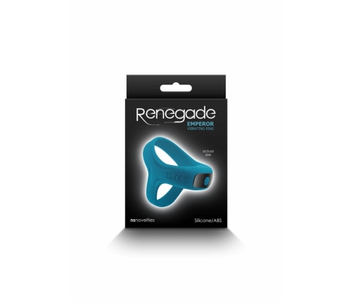 Renegade Emperor Rechargeable Vibrating Silicone Ring Black