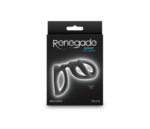 Renegade Boost Silicone Performance Harness Black Adjustable