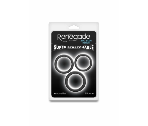 Renegade 3pc Slim Rings Silicone Set - Flexible Multi-Size System