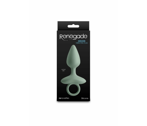 Renegade Orion Vibrating Plug Silicone Rechargeable Black