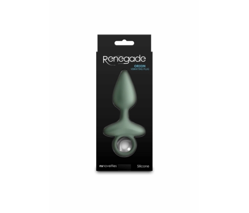 Renegade Orion Vibrating Plug Silicone Rechargeable Black