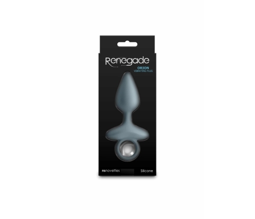 Renegade Orion Vibrating Plug Silicone Rechargeable Black