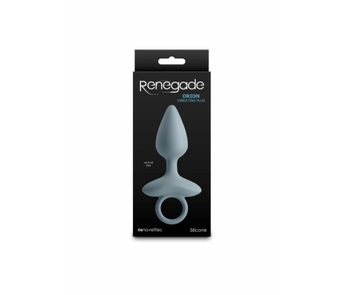 Renegade Orion Vibrating Plug Silicone Rechargeable Black