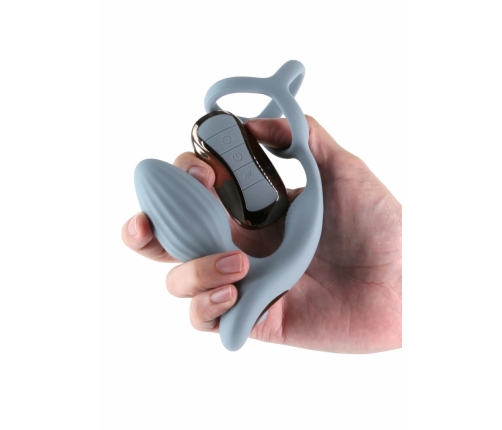 Renegade Pinnacle Silicone Plug with Remote & Ring, Rechargeable Black