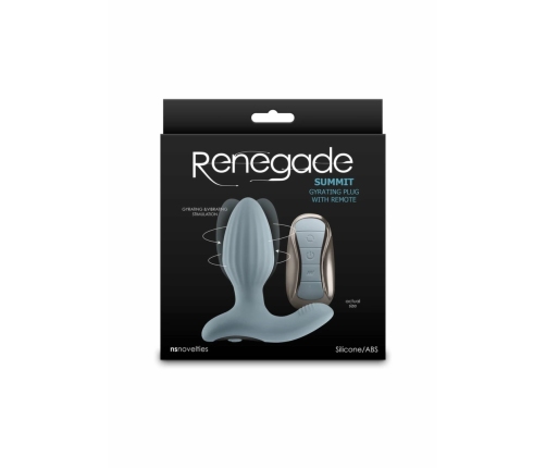 Renegade Summit Silicone Remote-Controlled Anal Plug Black