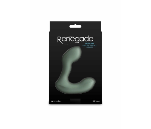 NS Novelties Renegade Outlaw Prostate Vibrator Dual Motor Silicone Black