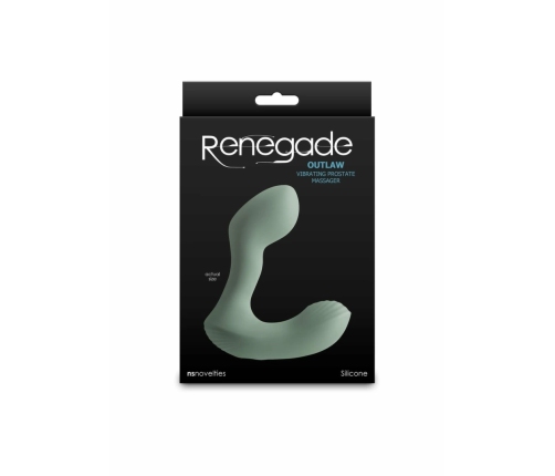 NS Novelties Renegade Outlaw Prostate Vibrator Dual Motor Silicone Black