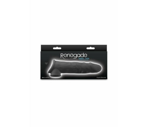 Renegade Annex Thin Liquid Silicone Anatomical Sleeve Black