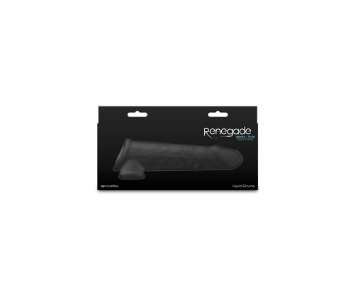Renegade Annex Thin Liquid Silicone Anatomical Sleeve Black