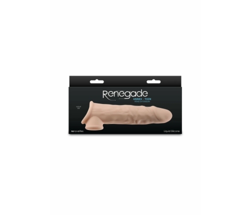 Renegade Annex Thin Liquid Silicone Anatomical Sleeve Black