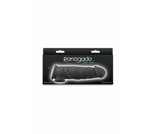 Renegade Annex Thick Liquid Silicone Intimate Sleeve Black