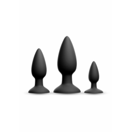 Renegade Triple Strike Anal Kit Black Silicone Training Set