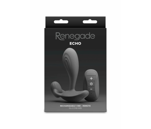 NS Novelties Renegade Echo Prostate Plug - Silicone, Remote-Controlled, Rechargeable