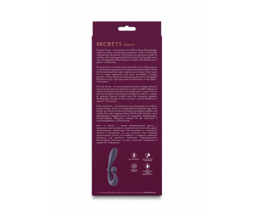 Secrets Forte Dual-Motor Silicone Intimate Device, 6 Speeds, 14 Modes