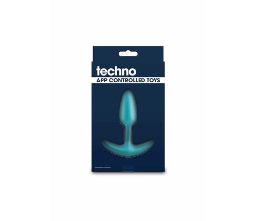 Techno Trance Vibrating Plug Silicone APP-Controlled 9 Functions Black