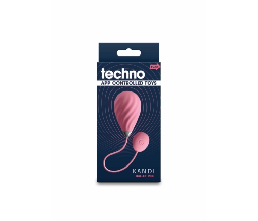 Techno Kandi Silicone Intimate Device with App Control, 19 Functions