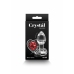 Crystal Desires Red Heart Small Glass Plug - Borosilicate, Compact Size