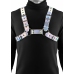 Cosmo Harness Rogue Chest Harness Adjustable Vinyl Black S/M