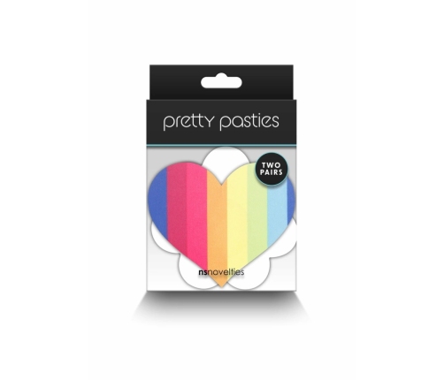 NS Novelties Pasties Heart & Flower 2 Pair - Decorative Adhesive Covers