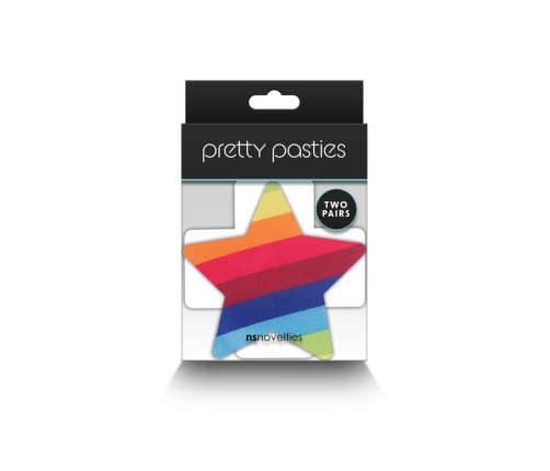 NS Novelties Pretty Pasties Cross & Star 2 Pair - Self-Adhesive Set