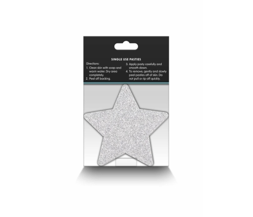 NS Novelties Pretty Pasties Glitter Stars 2 Pairs - Sparkling Adhesive Covers