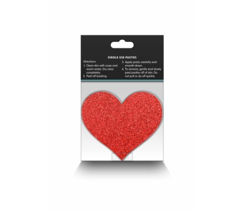 NS Novelties Pretty Pasties Glitter Hearts 2 Pair - Sparkling Adhesive Covers
