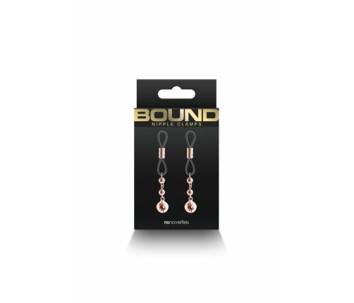 NS Novelties Bound D1 Adjustable Metal Clamps with Silicone Tips