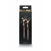 NS Novelties Bound Adjustable Nipple Clamps D3 - Nickel-Free, Silicone Tips