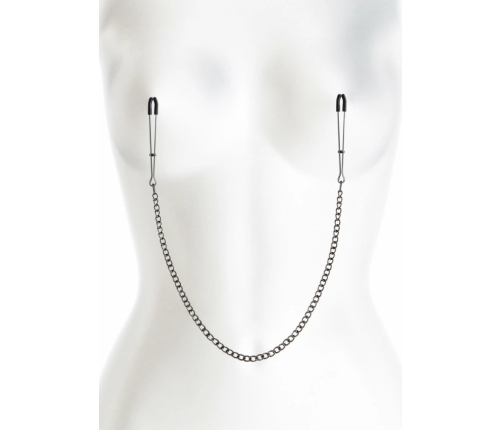 NS Novelties Nipple Clamps DC3 Adjustable Silicone-Tipped Metal Clips