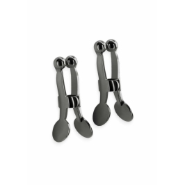 NS Novelties Bound Adjustable Nipple Clamps C1 Silicone Tips Metal