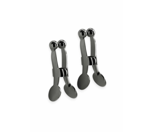 NS Novelties Bound Adjustable Nipple Clamps C1 Silicone Tips Metal