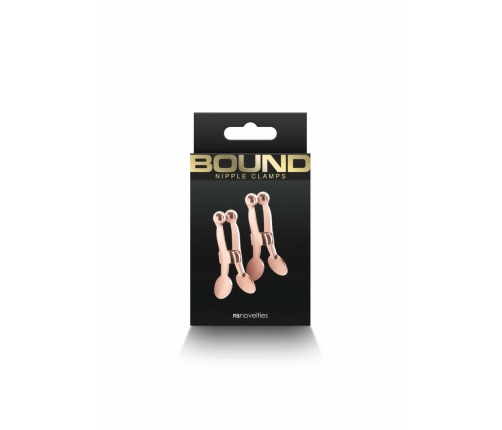 NS Novelties Bound Adjustable Nipple Clamps C1 Nickel-Free Metal